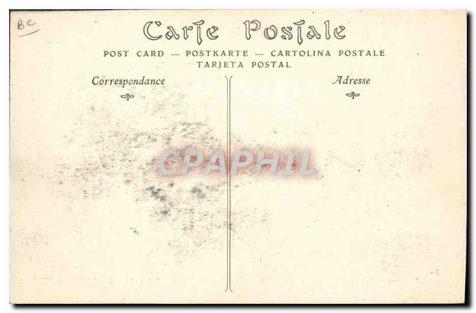 CPA Dirigeable Zeppelin Les aerostiers militaires du camp de Chalons Ville de Paris — Rückseite