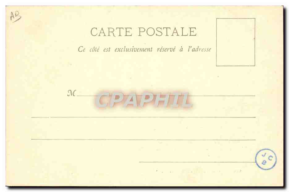 CPA Bateau Guerre Vedette et chaloupe du Suffren — Verso