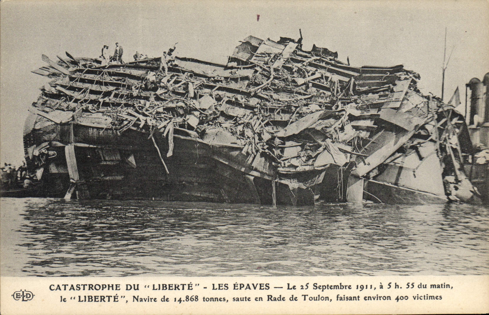 Catastrophe du "Liberté" — Les épaves — Éditeur E. Le Doley, Paris