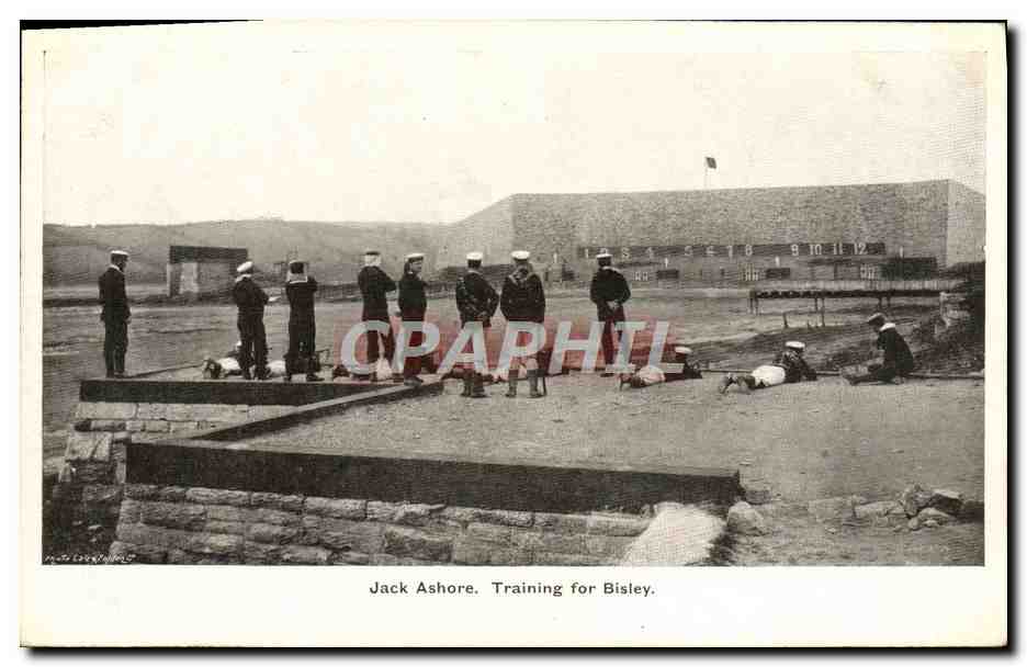 CPA Bateau Guerre Jack Ashore Training for Bisley 