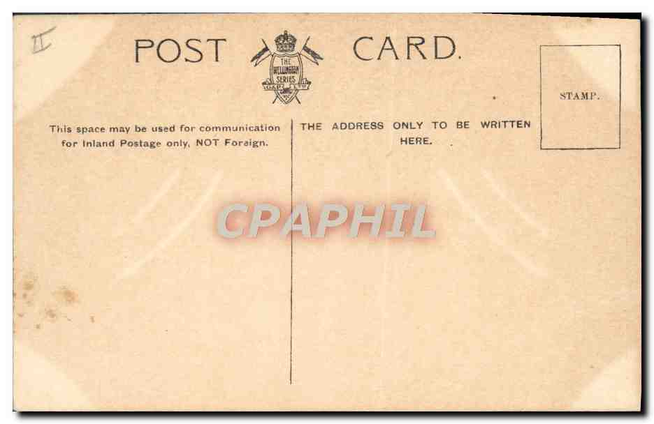 CPA Bateau Guerre Jack Ashore Training for Bisley  — Verso