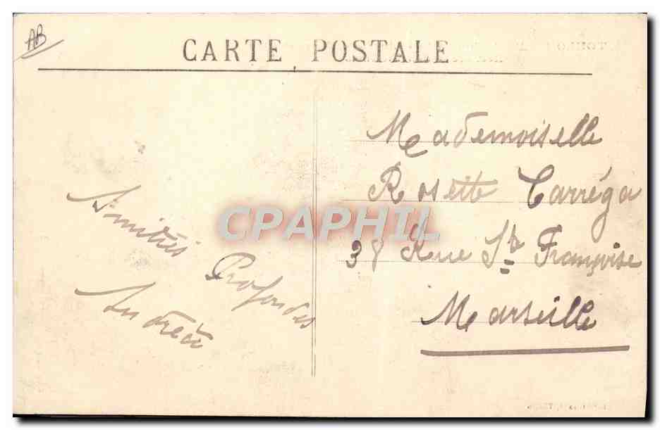 Toulon — Esplosione della « Liberté » il 25 settembre 1911 — Cliché Giraud, Toulon — Verso
