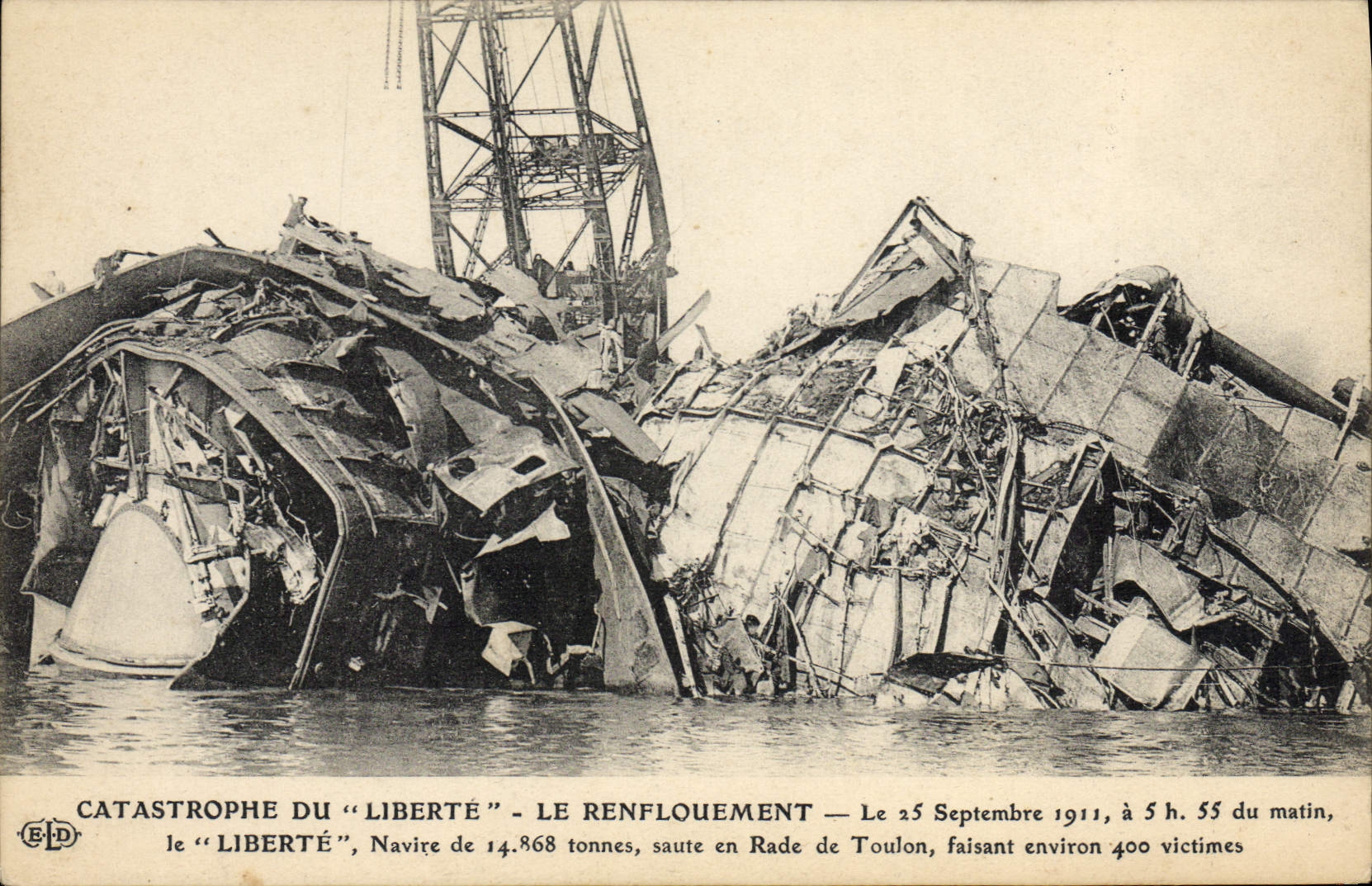 Catastrophe du "Liberté" — Le renflouement — Éditeur E. La Boley, Paris