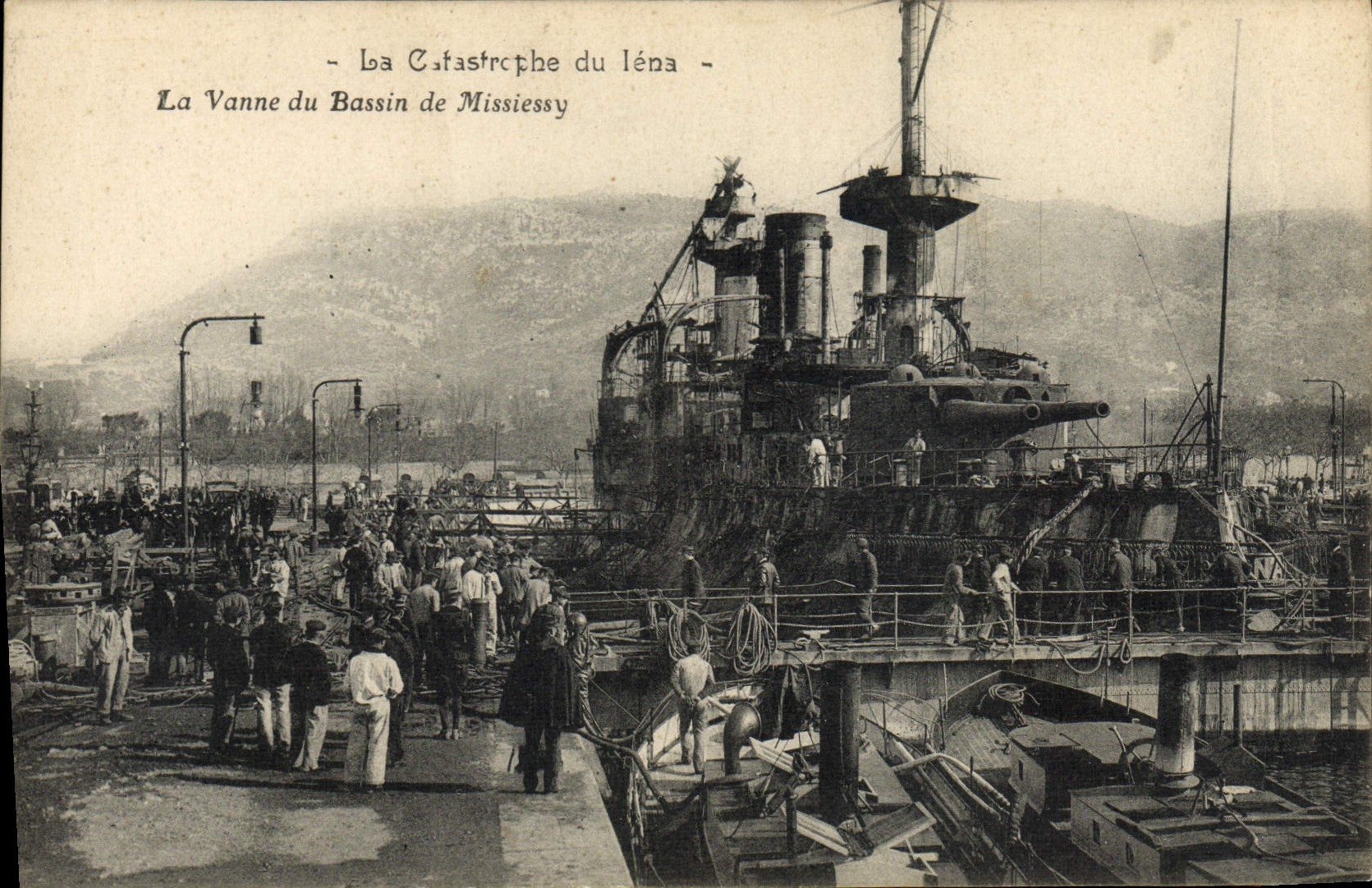 La Catastrophe du léna — La Vanne du Bassin de Missiessy — Photo édition Bac-doua Vincent Marette