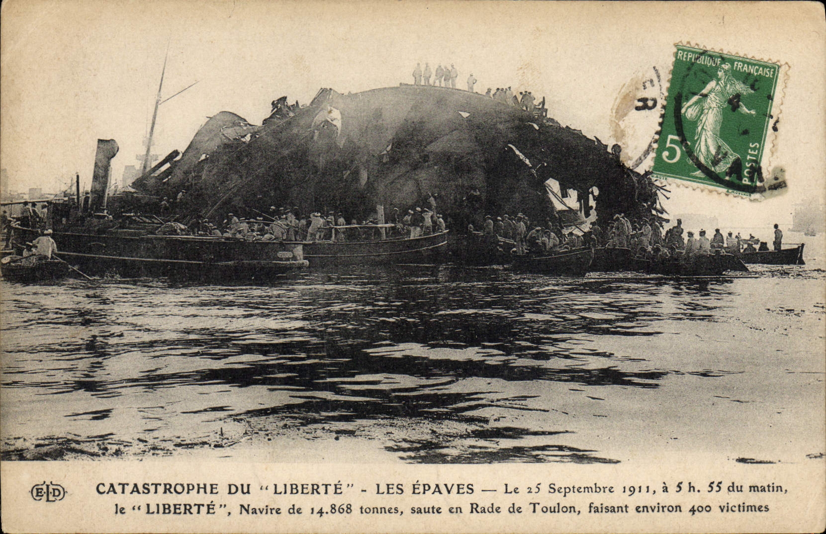Catastrophe du "Liberté" — Les épaves — Éditeur ELD, n° de série non visible