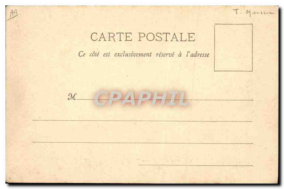 Fusiliers du 'Hoché' — Chaloupe de la 'Sainte-Barbe' — Phototype A. Bergaret et Cie Nancy — Verso