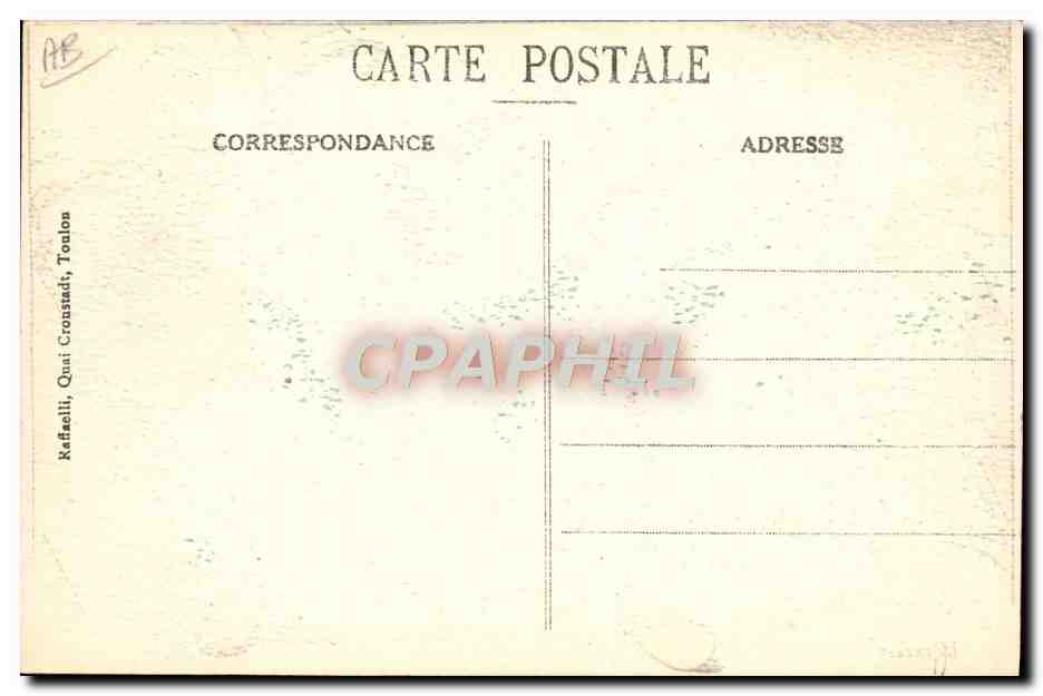 Onze Zeelieden — Onze zeelieden zetten erop! — Rafaelli, Quai Crosnadi, Toulon, nr. 28 — Achterkant