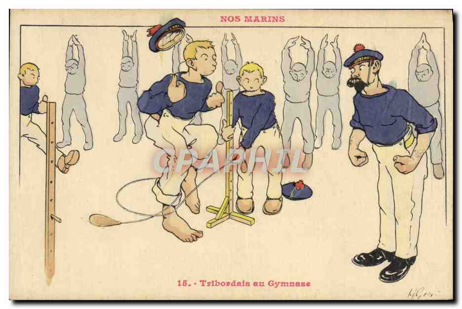 Unsere Matrosen — Tribordais im Gymnase — Verlag Rafraîtli, Toulon, n°15