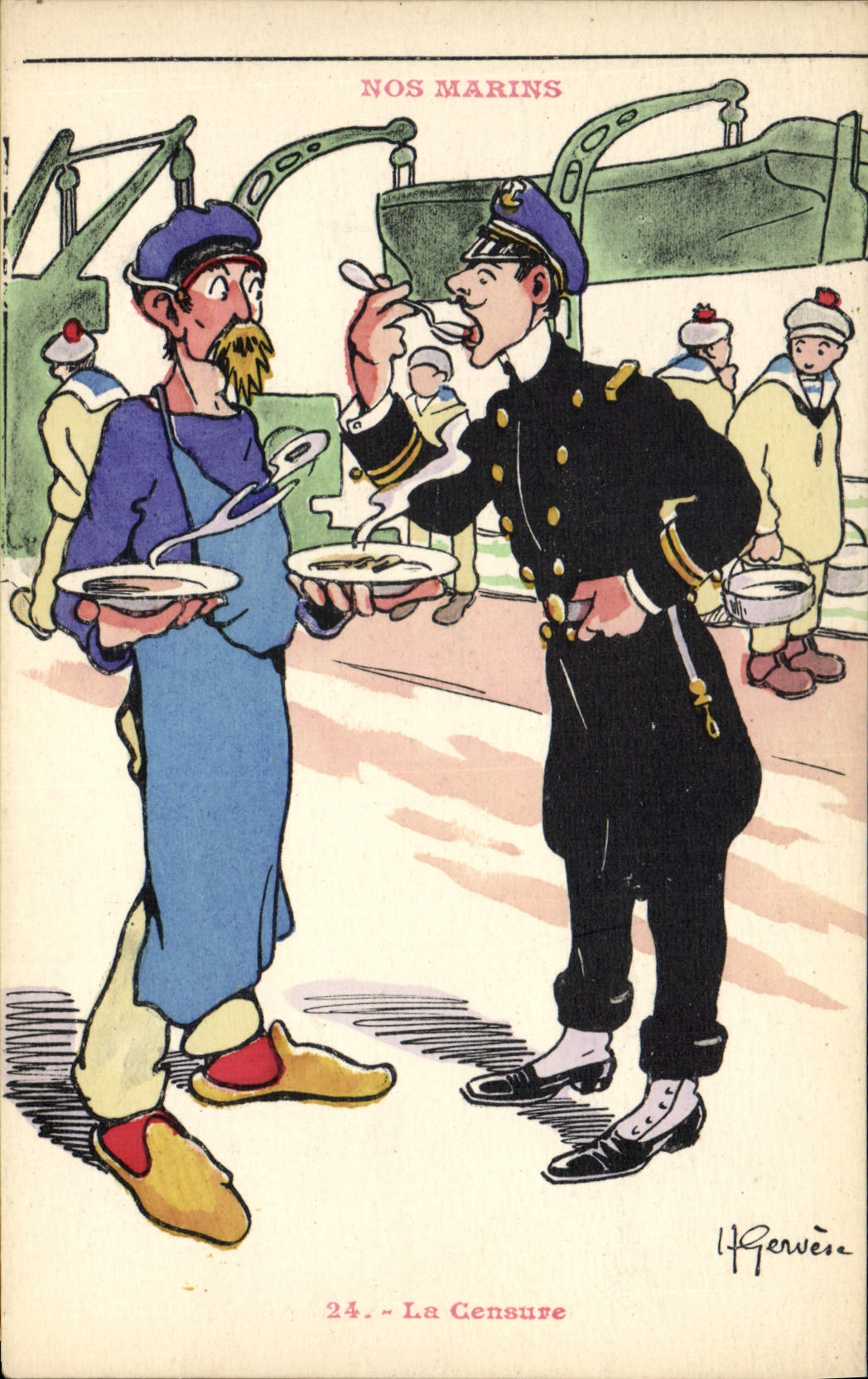 Nos Marins — La Censure — Illustration de L. Gervèse, n°24