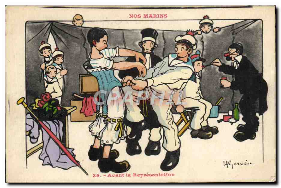 I Nostri Marittimi — Prima della Rappresentazione — H. Gervière, n°39