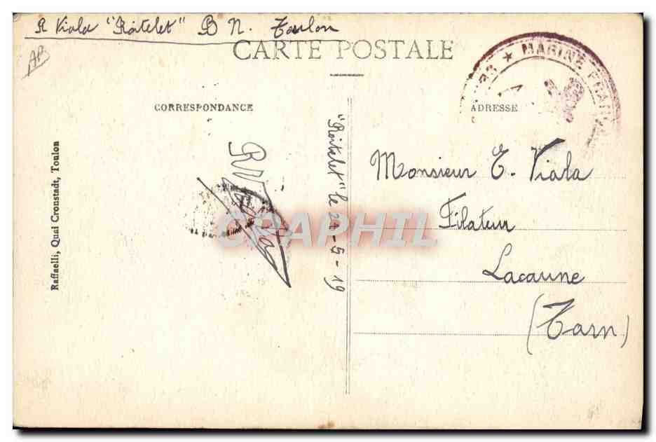 I Nostri Marittimi — La Visita — H. Kerwiss, n° 54 — Verso