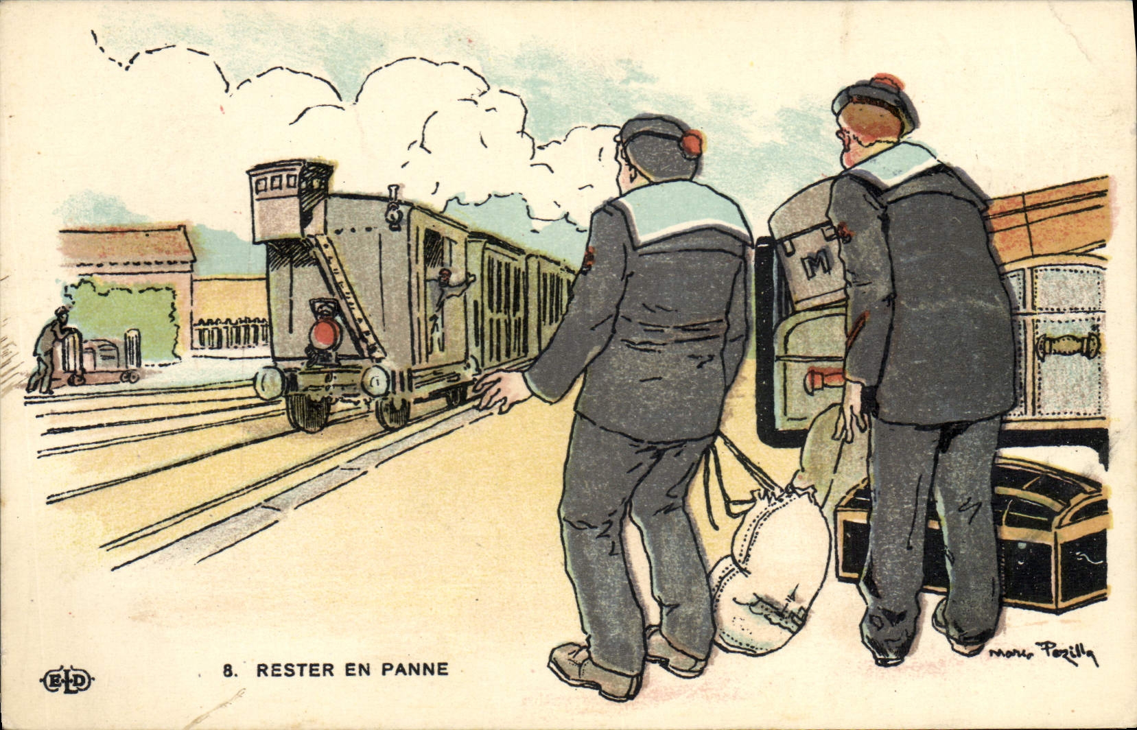 Train en panne — 8. Rester en panne — B.D. — moris Pozilly