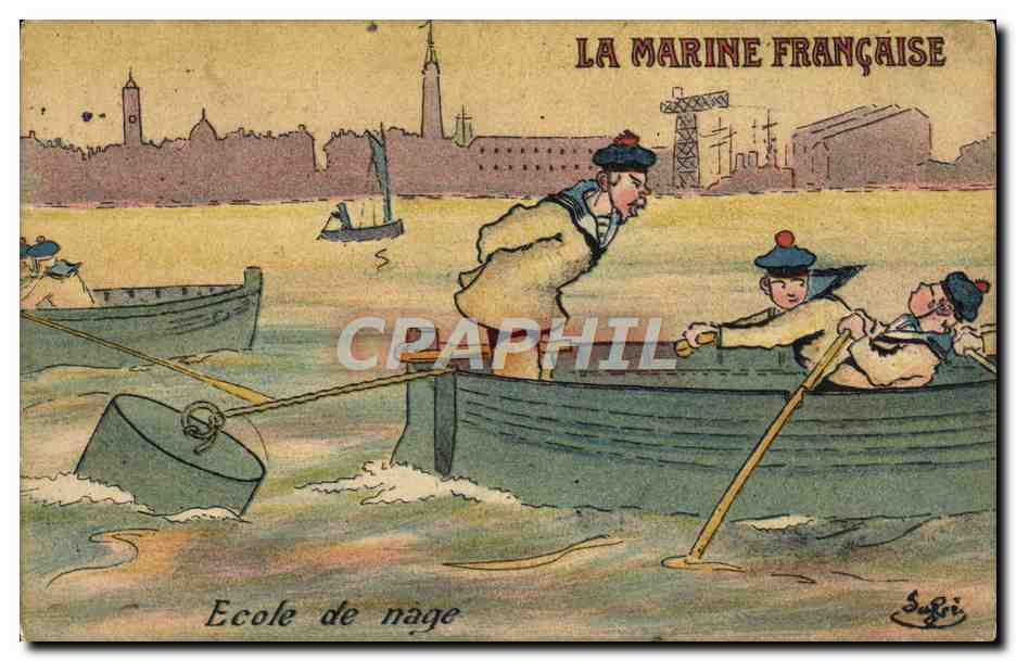 CPA Marins La marine francaise Ecole de nage