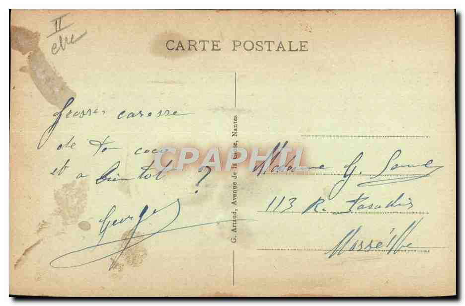 CARTE SYSTEME Marins Penhouet  — Verso