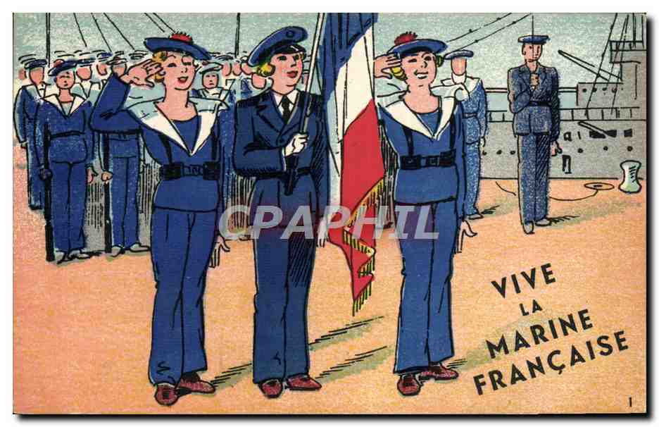 CPA Marins Vive la marine Francaise