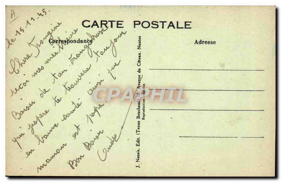 CPA Marins Vive la marine Francaise — Verso