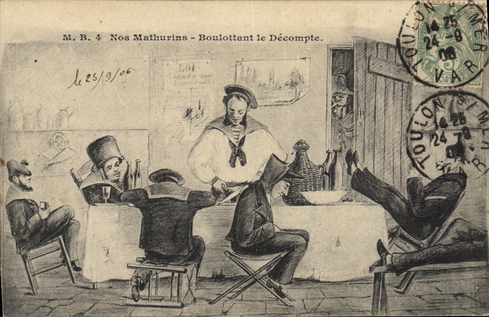 Nos Mathurins - Boulottant le Décompte — M.B. 4 — éditeur non visible
