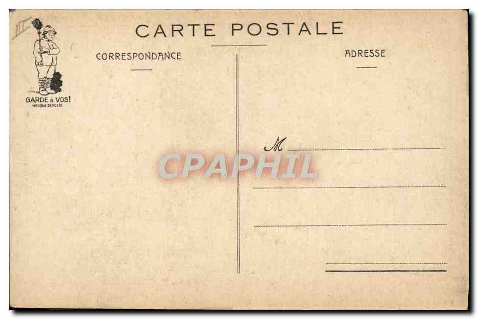 CPA Marins Poste de proprete — Verso