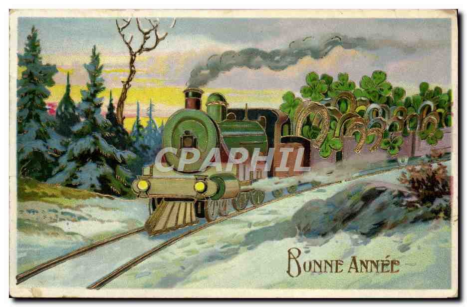 CPA Fantaisie Train