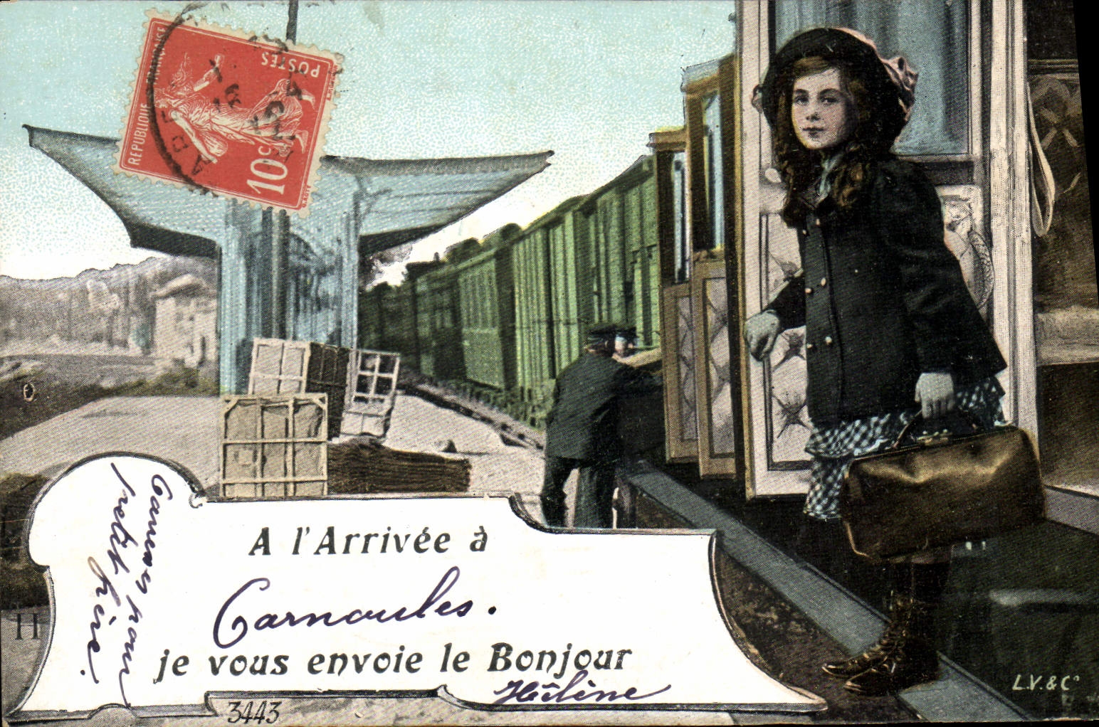 CPA Fantaisie Enfant Carnoules Train