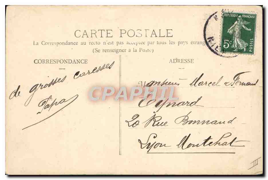 CPA Train Legende de St Saulge Ecrase de Pornat  — Rückseite