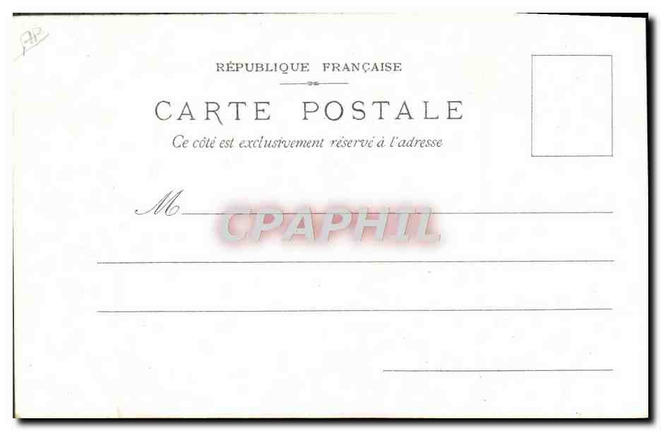 CPA Train Chemins de fer l'Est Venise gondole  — Rückseite