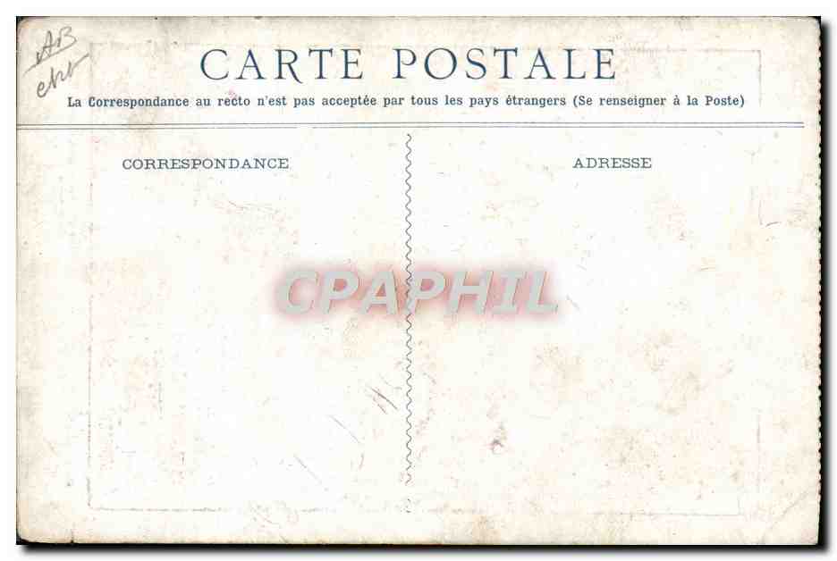 CPA Train Chemins de fer de l'Ouest Bains de mer  — Rückseite