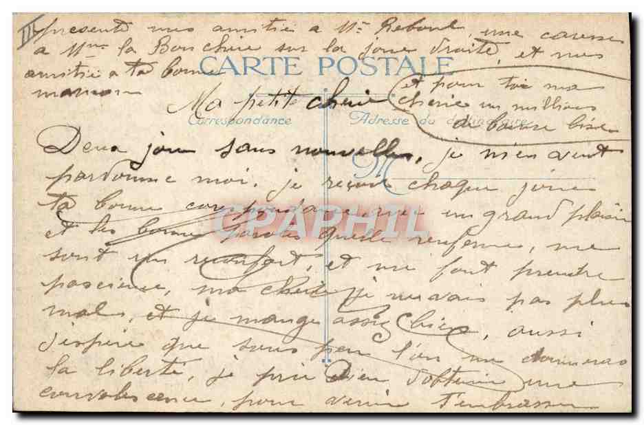 CPA Tramway Toulon Boulevard de Strasbourg — Verso