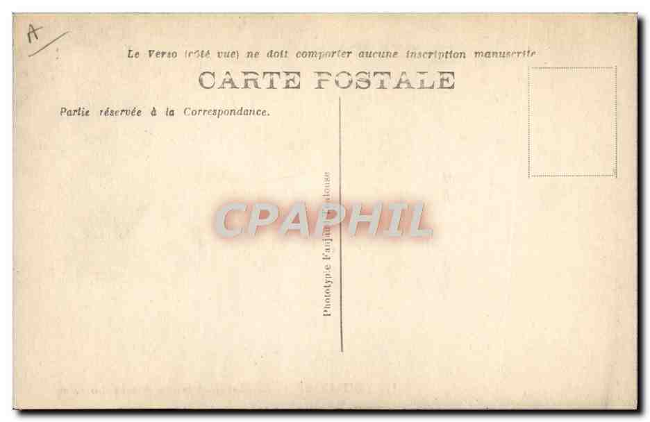 CPA Tramway Toulouse Le musee et la rue Alsace Lorraine — Verso