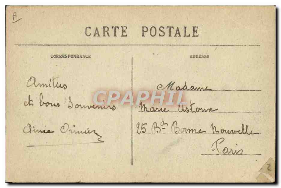CPA Tramway Boulogne sur Mer Quai Gambetta  — Rückseite