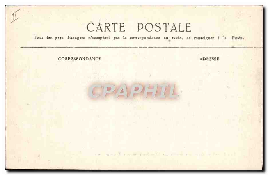 CPA Tramway Lyon Gare des Brotteaux La stations des tramways Cheval — Rückseite