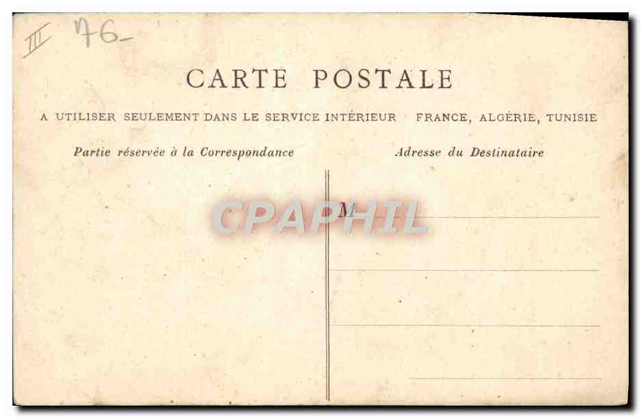 CPA Tramway Havre Rue Thiers  — Rückseite