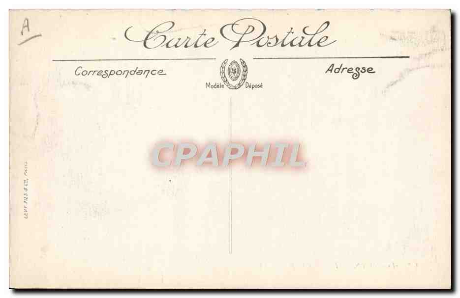 CPA Tramway Bourges La place Cujas Picon — Rückseite