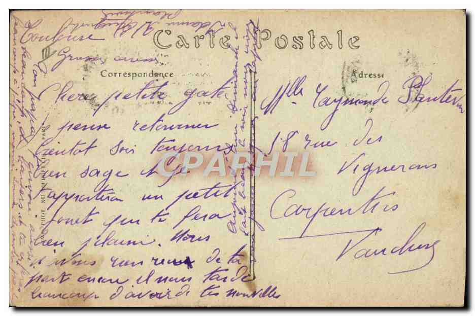 CPA Tramway Toulouse Le boulevard de Strasbourg  — Verso