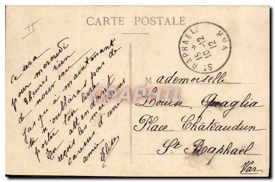 CPA Avion Aviation Hauvette Michelin Antoinette  — Back