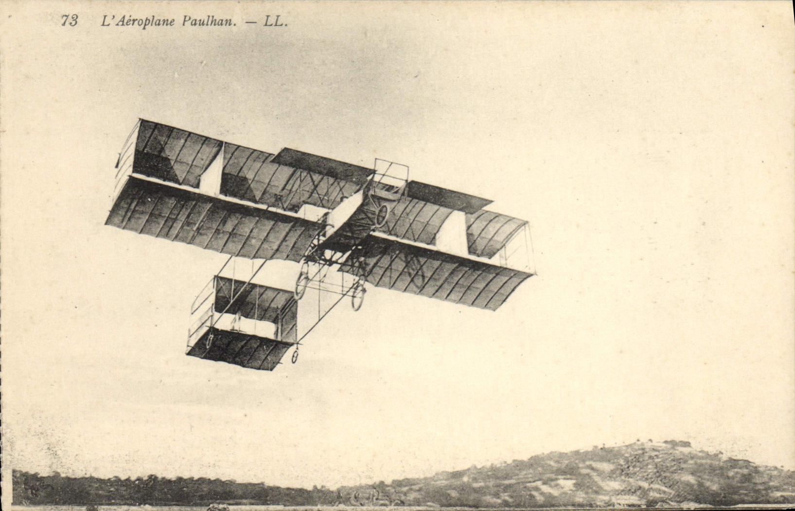 CPA Avion Aviation Aeroplan Paulhan 