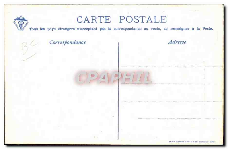 CPA Avion Aviation Monoplan Morane Circuit europeen Juin Juillet 1911 Le depart de Verrept  — Rückseite
