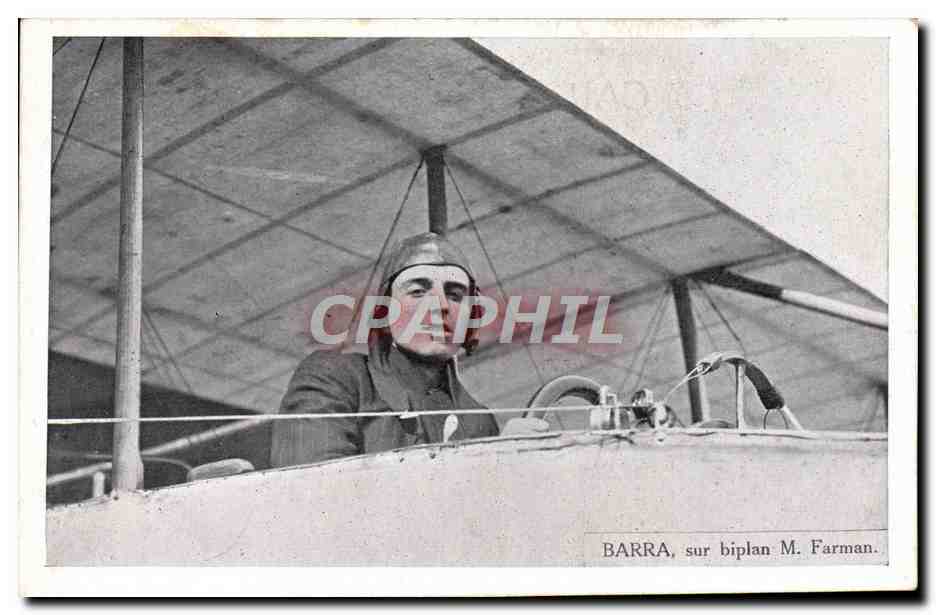 CPA Avion Aviation Barra sur biplan M Farman