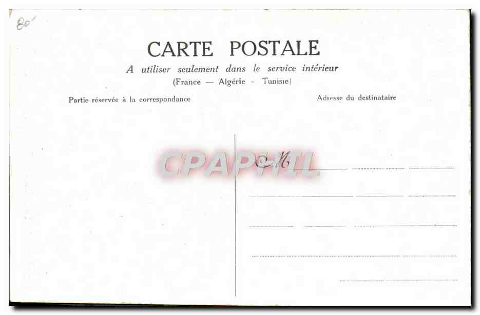 CPA Avion Aviation Barra sur biplan M Farman — Rückseite