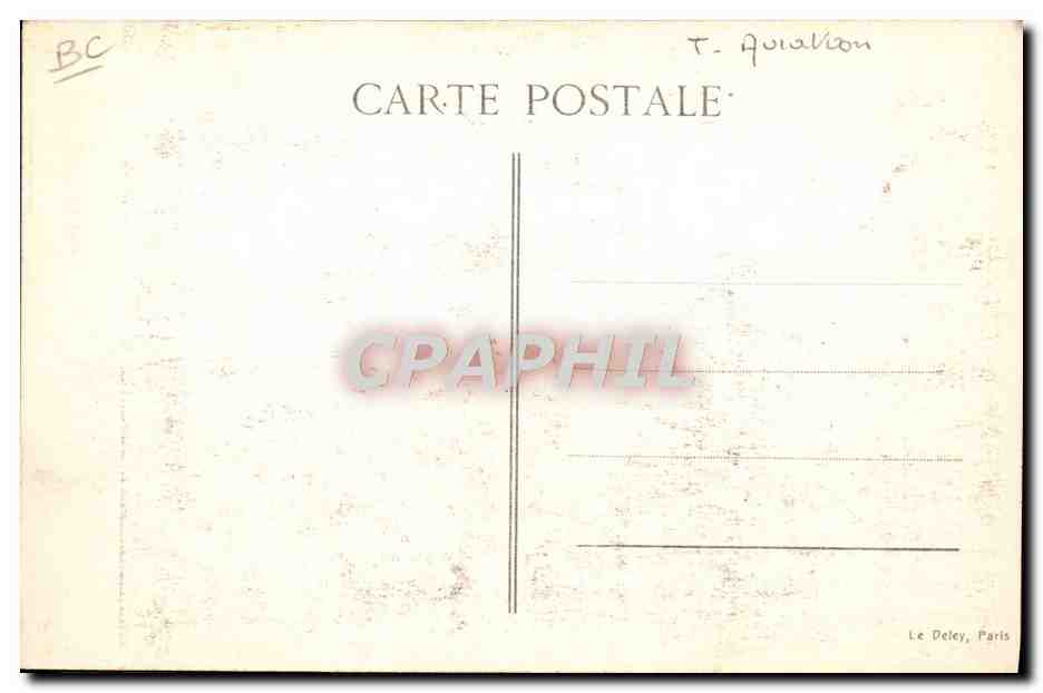 CPA Avion Aviation Aeroplane Caudron Type R4 Corps d'armee — Verso