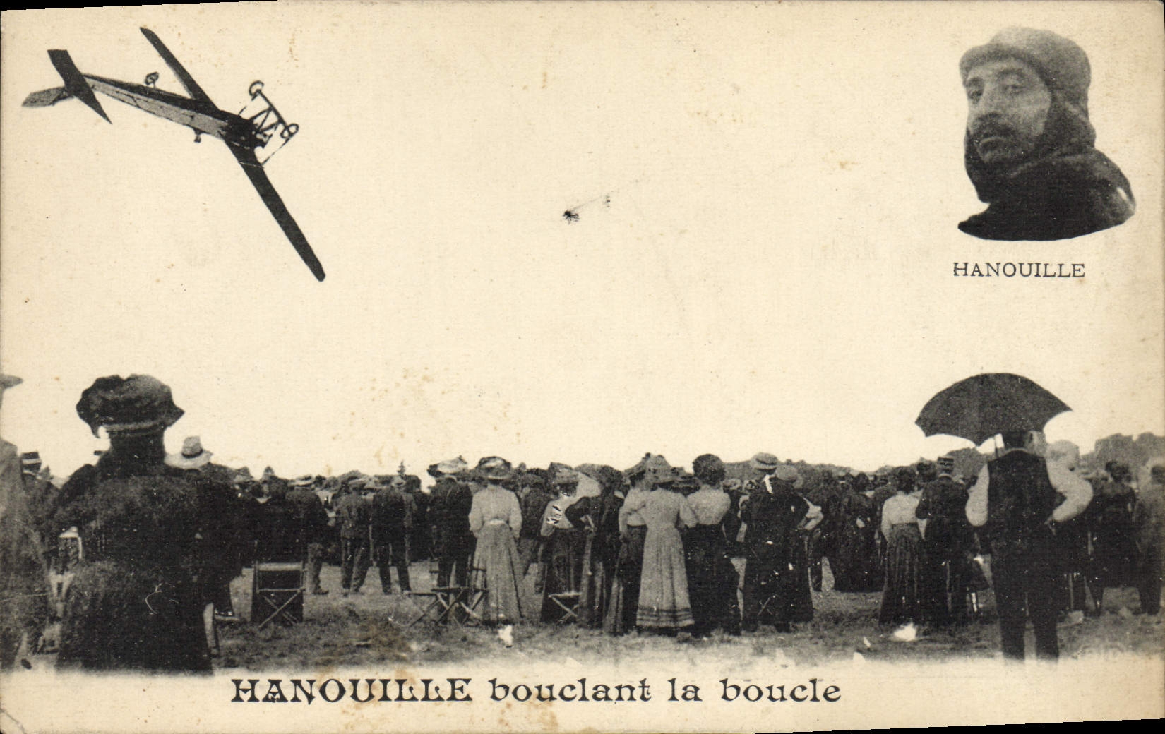 CPA Avion Aviation Hanouille bouclant la boucle 
