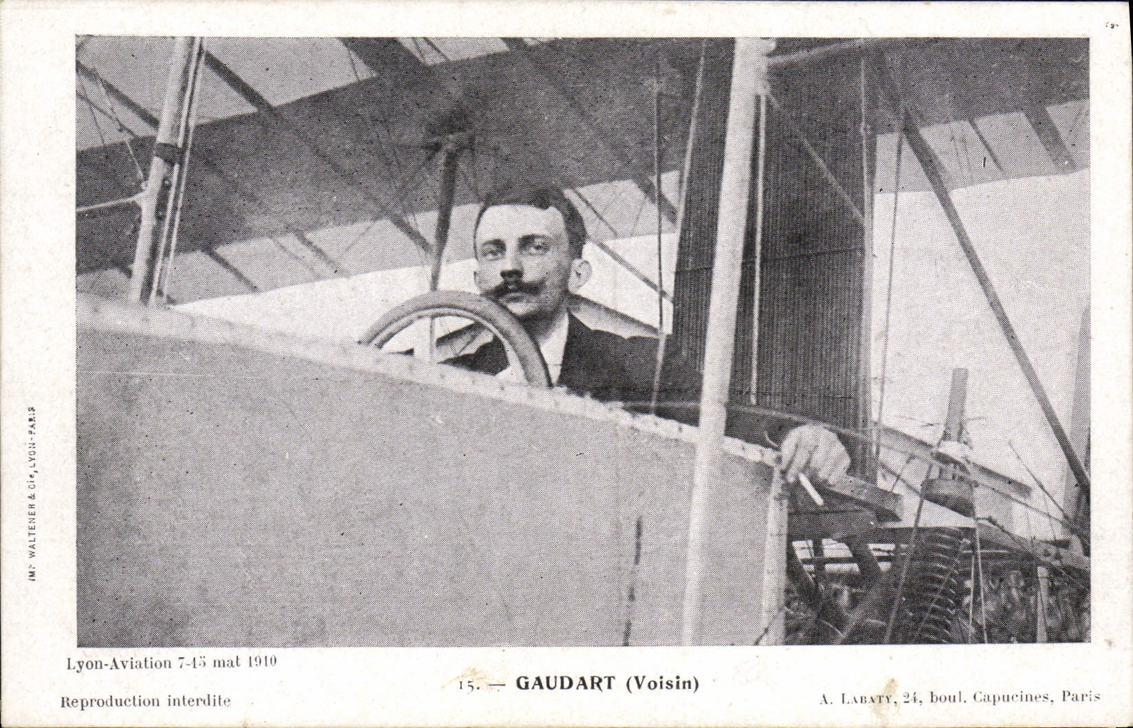 CPA Avion Aviation Gaudart Voisin Lyon Aviation 