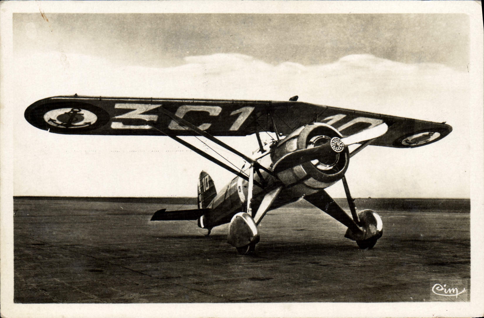 CPA Avion Aviation Avion de chasse Morane 225 Moteur Gnome Rhone K9
