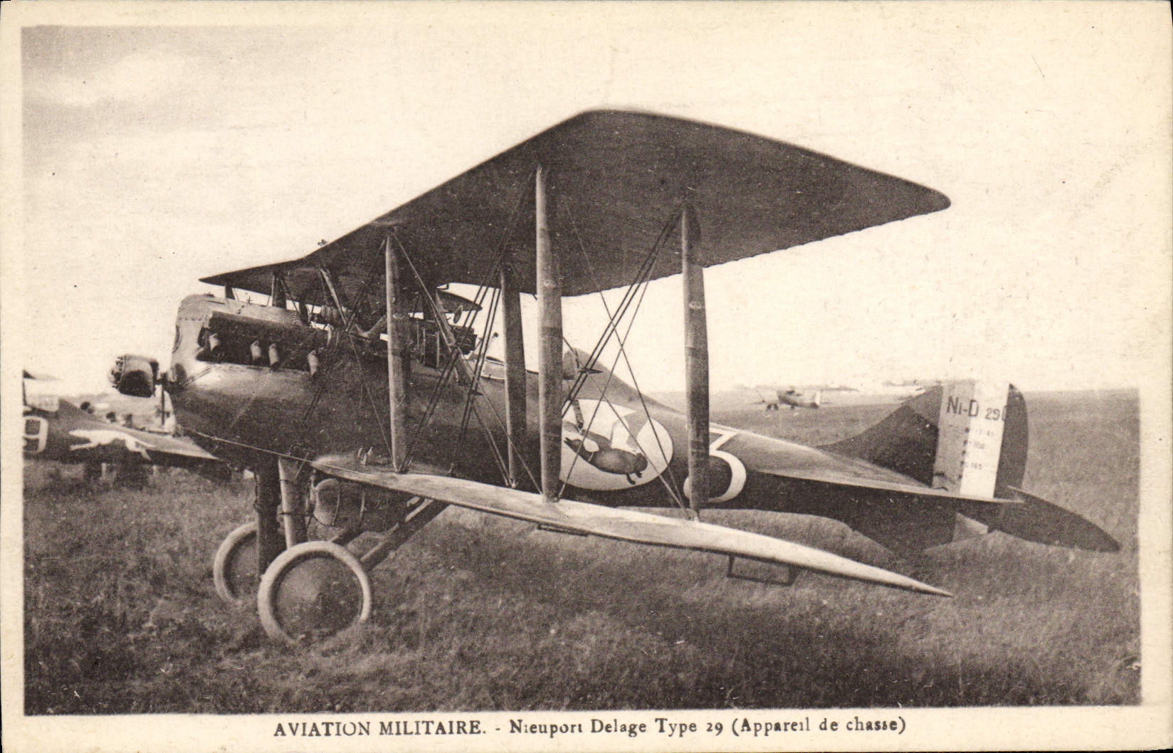 CPA Avion Aviation militaire Nieuport Delage Type 29 Appareil de chasse 
