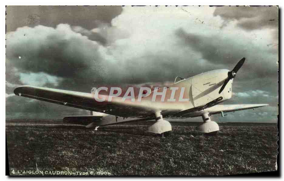 CPA Avion Aviation Aiglon Caudron Type C moteur Renault Bengali 