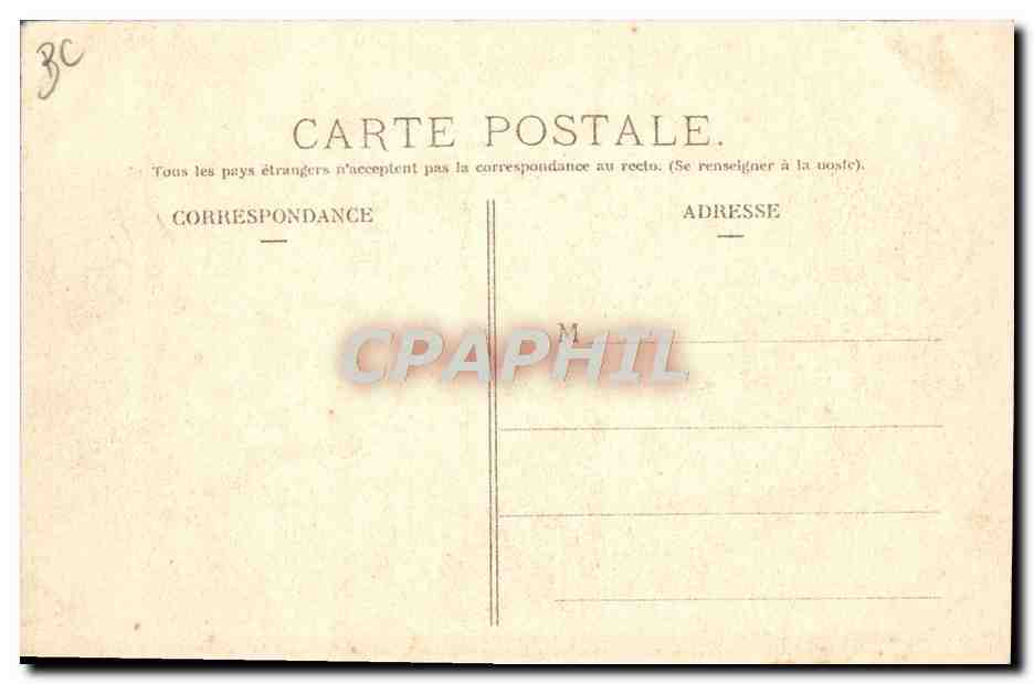 CPA Automobile Circuit d'Auvergne Coupe Gordon Bennett 1905 Pontaumur Depart de M Burton — Rückseite