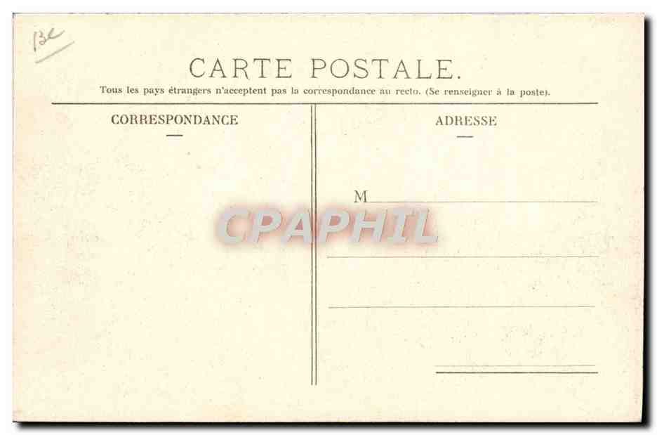 CPA Automobile Circuit d'Auvergne Coupe Gordon Bennett 1905 Virage entre la gare de Laqueuille et Ganote — Rückseite