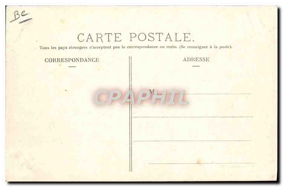CPA Automobile Circuit d'Auvergne Coupe Gordon Bennett 1905 Virage entre la gare de Laqueuille et Ganote — Rückseite