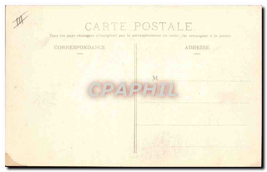 CPA Automobile Circuit d'Auvergne Coupe Gordon Bennett 1905 Virage de la vierge a Bourg Lastic  — Rückseite