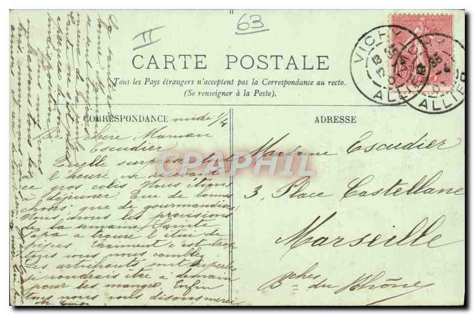 Gordon-Bennett Cuts (1905) — Michelin Circuit — Clermont-Ferrand — The Turn of the Remise — n°43 — Back